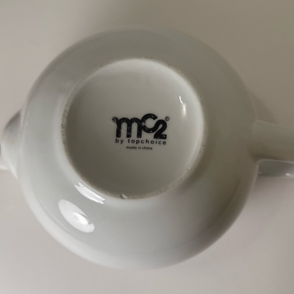 Mc2 By Top Choice White Teapot With Golden Bird - Picture 7 of 7